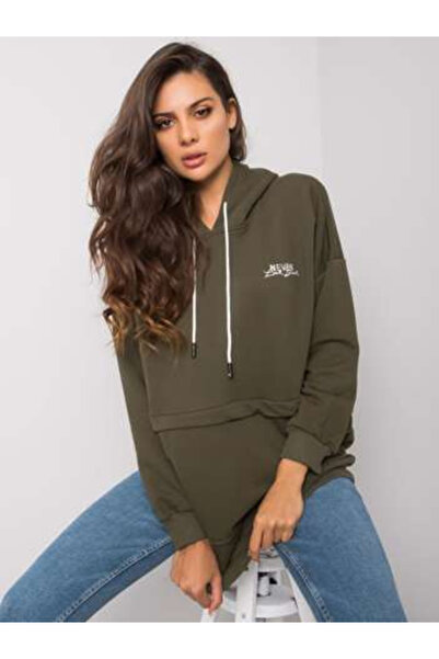 Relevance Women's Sweatshirt, RELEVANCE, Cotton, Long Sleeve, Khaki, model RV...