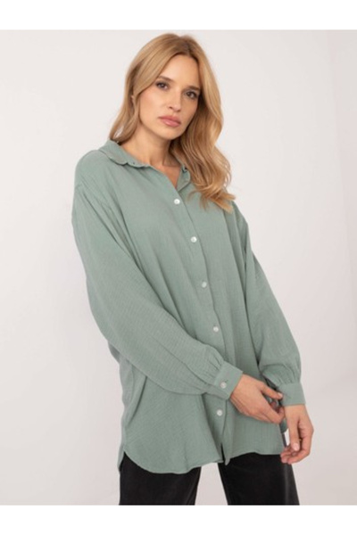 Sublevel Camasa Dama Maneca lunga, Guler inalt, Sublevel, Fistic Casual Model...