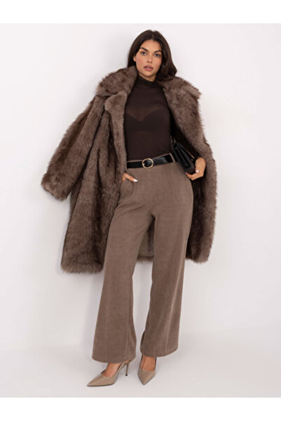 Italy Moda Women's Pants, ITALY MODA, Polyester, Texture, Dark Beige, model I...
