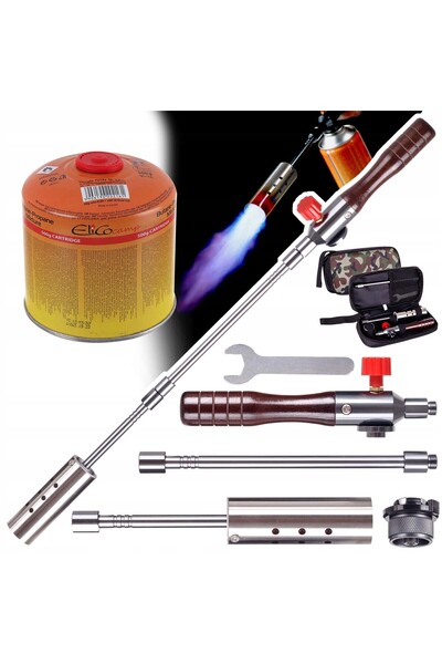 TC Technic Arzător pe gaz pentru încălzire 7/16, cartuș mare ELICO 500g, cu m...