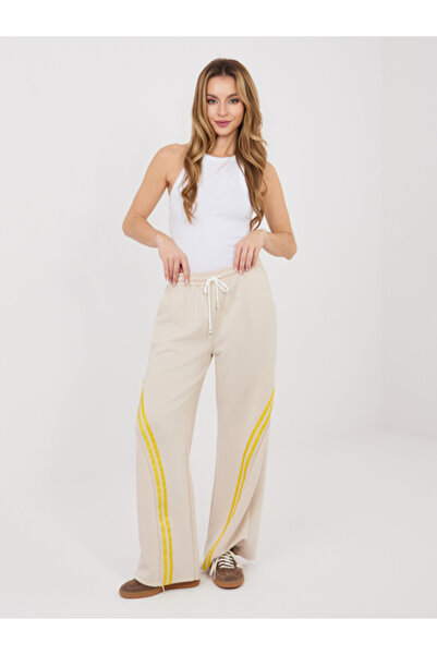 rue parıs Pantaloni Trening Dama, RUE PARIS, Poliester, Bej, model IT-DR-2216...