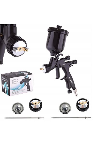 AUARİTA Mini Pistol de Vopsit NOVA Duză 0,8mm + 1,0mm 1,2mm