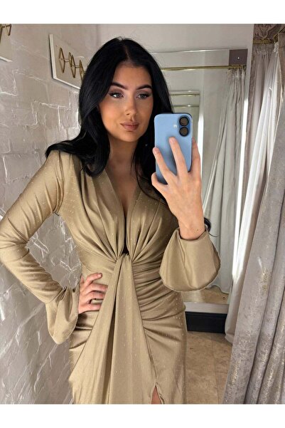 Andress Boutique Rochie midi Charlot, Bej