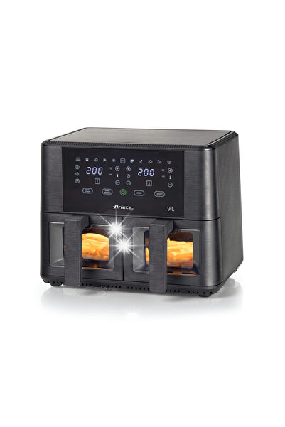 ARIETE Friteuză cu aer cald fără ulei Air Fryer cu geam dublu 4631/00 2400W 9L