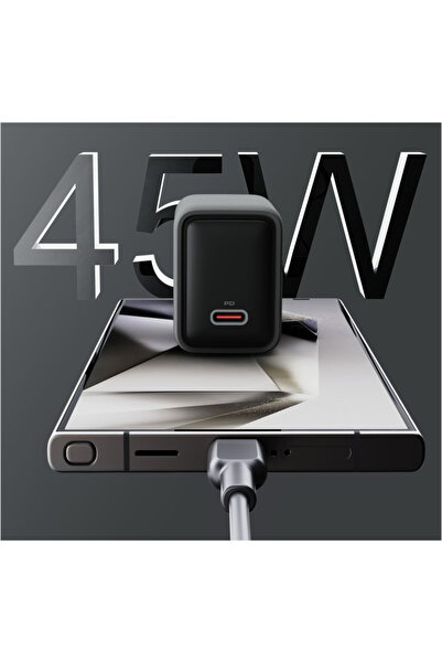 AUKEY Încărcător rapid de rețea, de buzunar, de călătorie, compact, 45W USB-C