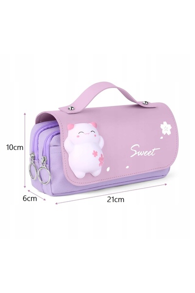 K&M CLOTHES Set ghiozdan școlar + penar + pungă școlară + breloc (Z014)