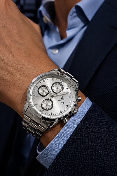 S.POLO Brand Waterproof Men's Wristwatch Bracelet
