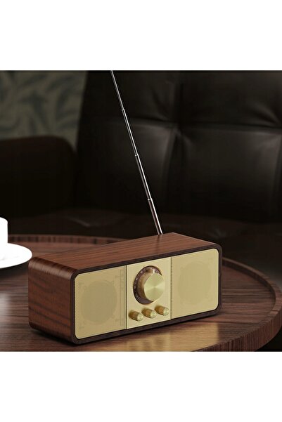 innature Radio, difuzor, Bluetooth, portabil, retro, antenă FM, USB, AUX, SD