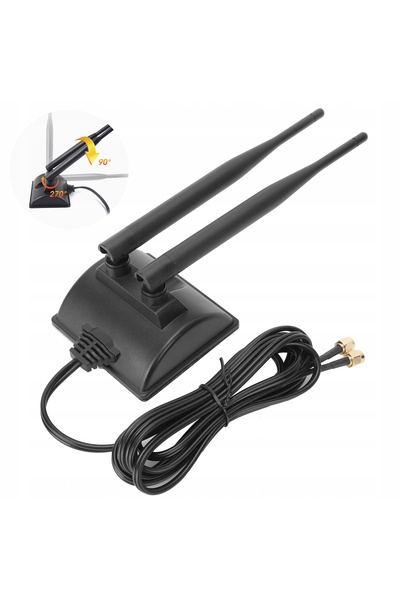 NO BRAND ANTENĂ WIFI USB 6DBI RP-SMA PENTRU PLACĂ DE REȚEA