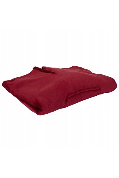 innature Bluză călduroasă largă/ tip snood cu buzunar, roșie
