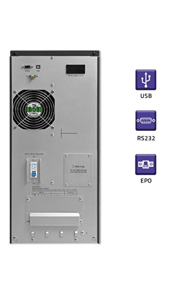 NO BRAND Qoltec Sursă de alimentare de rezervă UPS On-line Undă sinusoidală p...
