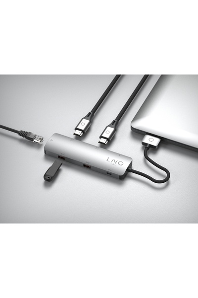 NO BRAND LINQ byELEMENTS 2x USB-C - 4K HDMI USB LAN PD 100W