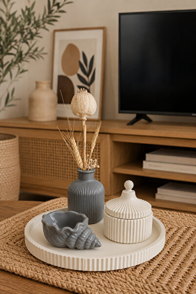 Zigzag Home طقم مزهريات ديكورية على الطراز البوهيمي مكون من 4 قطع، صندوق مزهر...