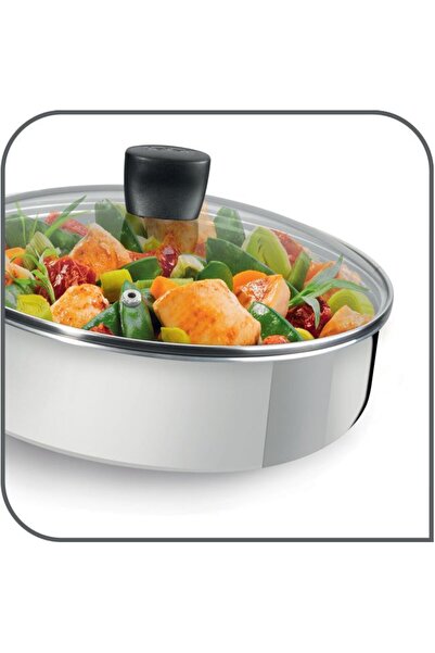 TEFAL Tigaie adâncă cu capac Daily Cook 24cm antiaderentă pentru inducție G73...