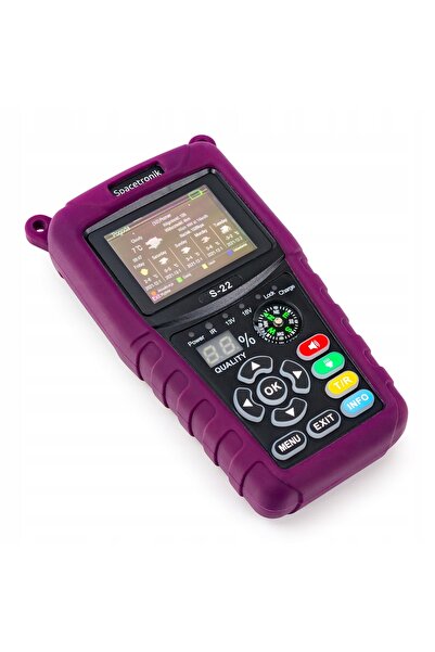 Spacetronik Tester satelitar S-22 DVB-S2 pentru vizualizarea canalelor TV, la...