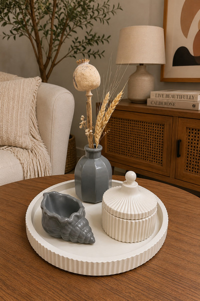 Zigzag Home طقم مزهريات ديكورية على الطراز البوهيمي مكون من 4 قطع، صندوق مزهر...