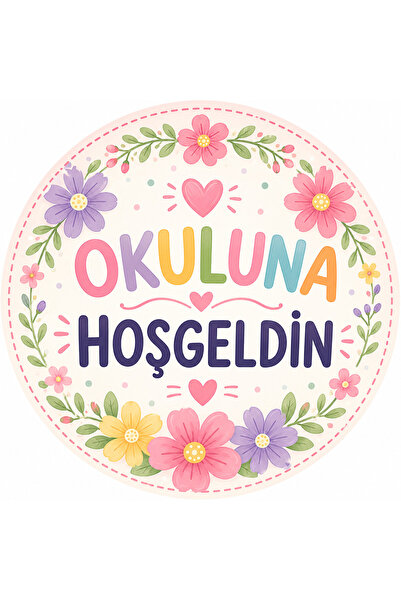 TELLGRAF Welcome to School Themed Sticker Set (4X4 Cm, 24 Pieces)