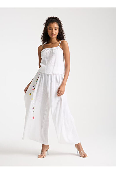White By Nature Beyaz Kadın Pantolon 380448