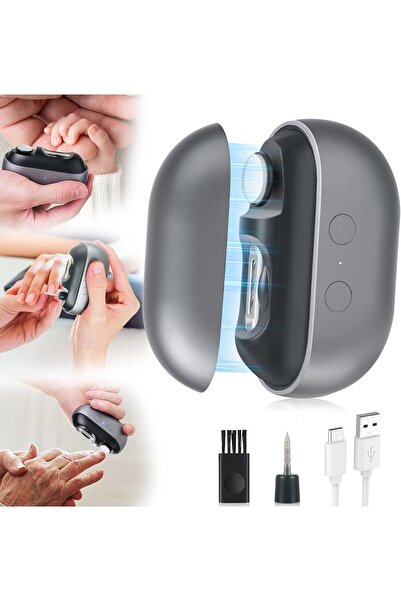tewiaii Electric Automatic Nail Clipper,Fingernail Cutter and File 2 in 1 Des...