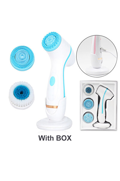 Choice3 Blue USB With Box NEW Cleansing Brush Sonic Nu Face Rotating Cleansin...