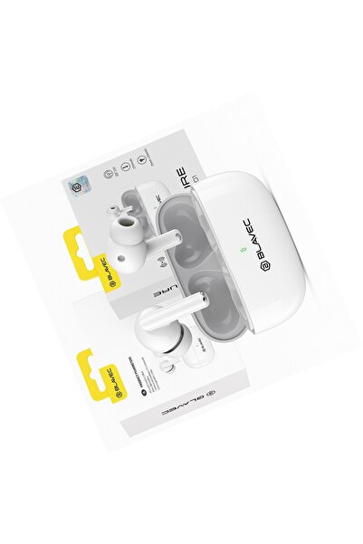 Blavec Căști BW-01 TWS albe intraauriculare Bluetooth pentru iPhone 17 Pro Max