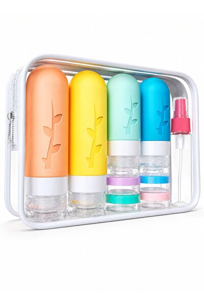 Yoawllty Leak Proof TSA Approved Travel Bottle Kit 16Pcs, Refillable Silicone...