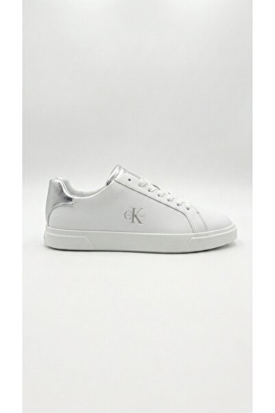 Calvin Klein Kadın Low Pro Cups Laceup Lth Met Sneaker Bağcıklı Deri Görünüml...