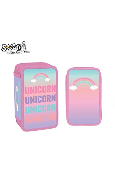 S COOL Penar S-Cool, neechipat 3 fermoare, unicorn