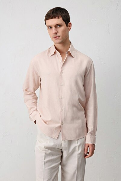 Antioch Powder Linen Blend Relax Fit Men's Shirt