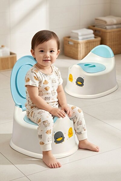 Generic 1Pc Pp Non Slip Potty Training Toilet Seat Lid Backrest Detachable In...