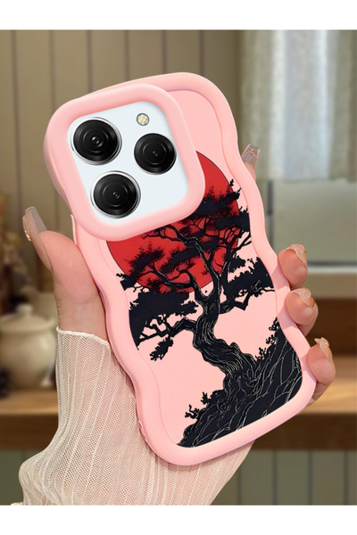 Hontinga Tecno Spark 20 Pro Compatible Case Camera Protector Pink Silicone Co...