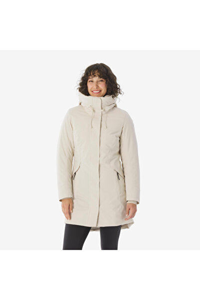 Decathlon Quechua Kadın Outdoor Su Geçirmez Kar Montu/Kışlık Mont - Bej - NH5...