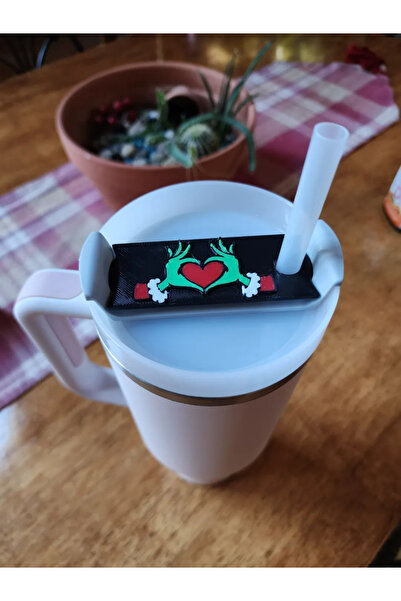 DU&ER Decorative Cup Thermos Lid Ornament Beverage Cover Accessory