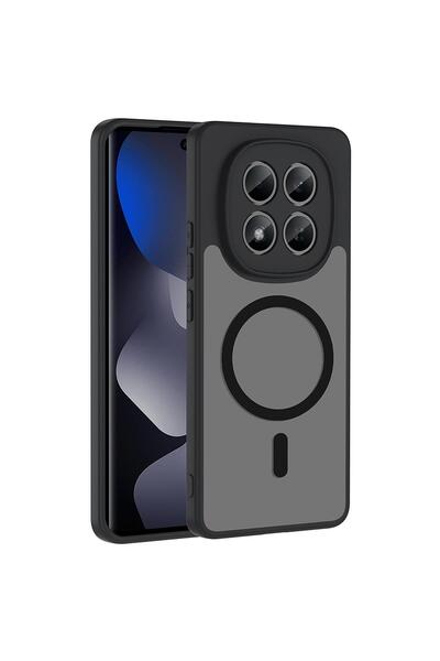 Microsonic Xiaomi Redmi Note 14 Pro 4g Compatible Case Magsmoke Neo Black