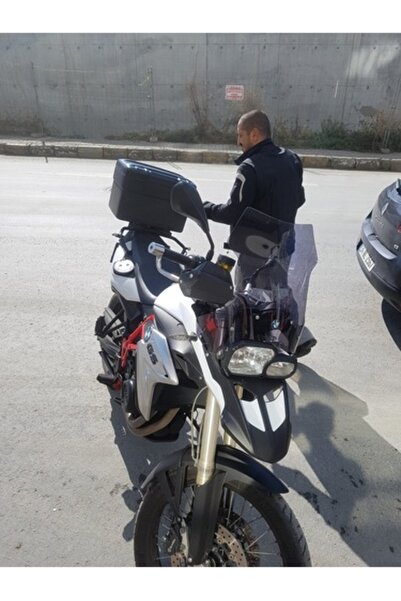 ZEUS MOTOR Bmw F800 F650 Uyumlu Uzun Cam Koyu Füme 45Cm 4Mm Motosiklet Camı