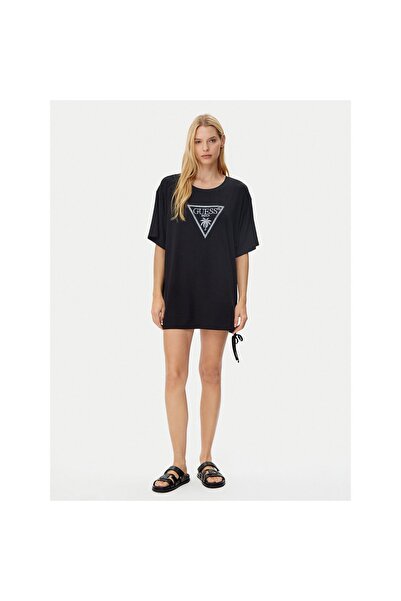 Guess Γυναικείο T-shirt E4GI00K68D2 Μαύρο