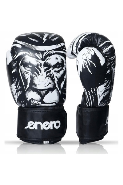 Enero Mănuși de box Tiger (mărimea 14oz) Negru-alb