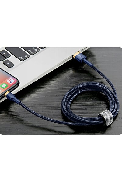 NO BRAND Cablu USB - Lightning BASEUS Cafule 2 m Gramatowy