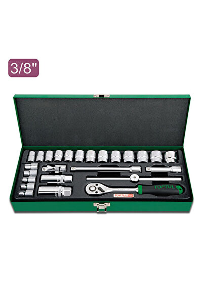 TOPTUL 3/8 socket set (25 pieces)