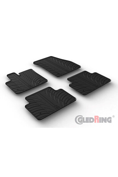 Gledring Σετ 4 καλύμματα καουτσούκ για LAND ROVER RANGE EVOQUE SUV 02.2019/λα...