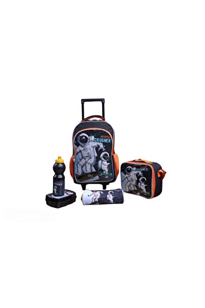 Tradeo 5-in-1 Kids School Rolling Backpack Set with Lunch Bag, Pencil Case, L...