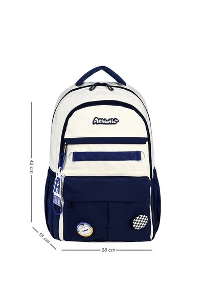 Speedy Bags Ultra-Luxury Water-Resistant Unisex Middle and High School Backpack with Accessories and Hidden Back Pocket