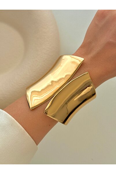 YOUES JEWELRY أصفاد نسائية من الفولاذ الذهبي