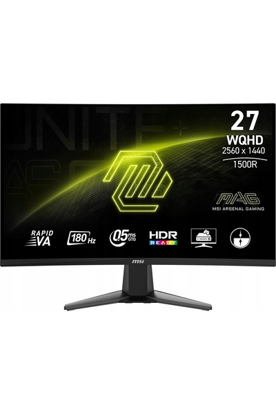 NO BRAND Monitor MSI MAG 27CQ6F 27 2560x1440px 180Hz 0.5 ms Curved