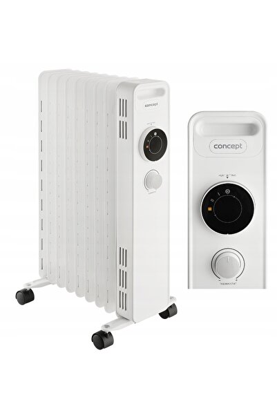 NO BRAND CONCEPT RO3309 Radiator cu ulei alb 2000W