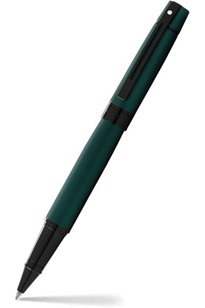Sheaffer 300 9346 Matte Green Rollerball Pen with Polished Black Trims