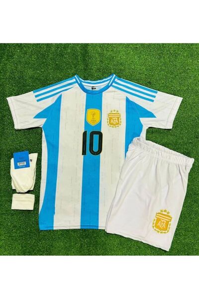 Alaturka Mix Arjantin Messi Çocuk Futbol Forması 2'li Set Yeni Sezon
