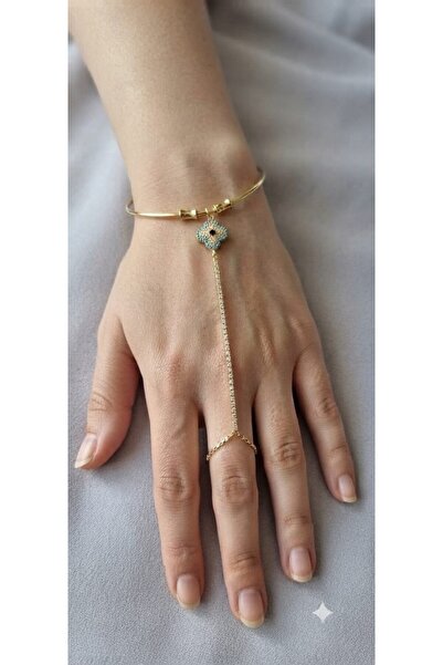 AKFECAN Steel Clover Model Şahmeran Bracelet