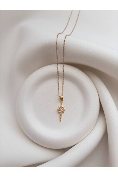 Minne Jewelry-Accessory قلادة نسائية أنيقة مرصعة بحجر الزركون بلون الذهب الوردي