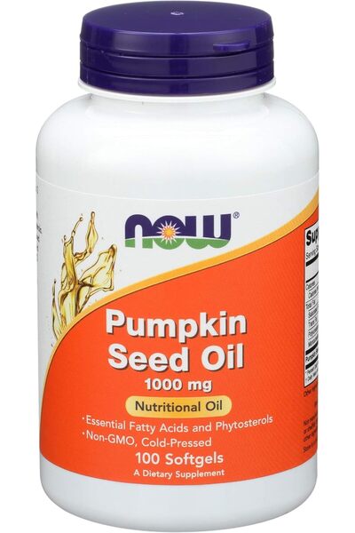 Now Foods Pumpkin Seed Oil 1000 mg 100 Softgels Usa Menşeii DaphneLabs